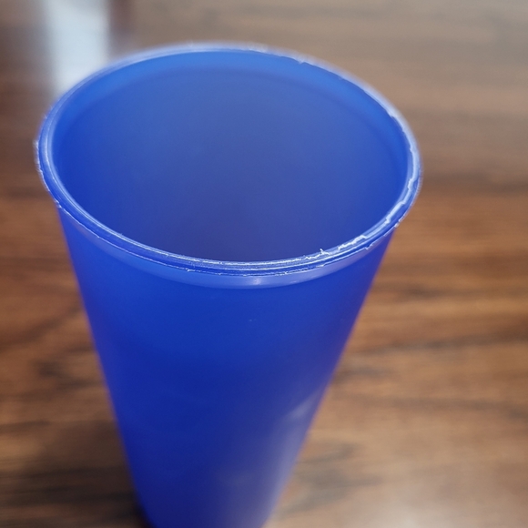 Tupperware Vintage #107 Colored 16 Ounce Plastic Stacking Drinking Cups Set Of 5 - Picture 7 of 7